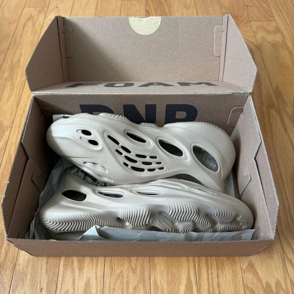 Adidas‎ Yeezy 14 Ochre Foam Runner GV6774 Mens Slip On Clog Sneaker